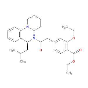 Benzoic acid, 2-ethoxy-4-[2-[[(1S)-3-methyl-1-[2-(1-piperidinyl)phenyl]butyl]amino]-2-oxoethyl]-, …