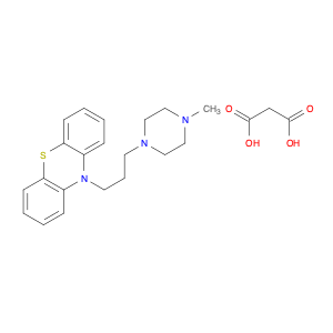 Propanedioic acid, compd. with 10-[3-(4-methyl-1-piperazinyl)propyl]-10H-phenothiazine (2:1)