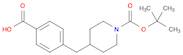 1-Piperidinecarboxylic acid, 4-[(4-carboxyphenyl)methyl]-, 1-(1,1-dimethylethyl) ester