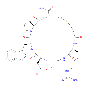 L-Cysteinamide, N6-(aminoiminomethyl)-N2-(3-mercapto-1-oxopropyl)-L-lysylglycyl-L-α-aspartyl-L-t...