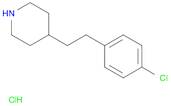 Piperidine, 4-[2-(4-chlorophenyl)ethyl]-, hydrochloride (1:1)