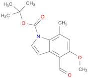 1H-Indole-1-carboxylic acid, 4-formyl-5-methoxy-7-methyl-, 1,1-dimethylethyl ester