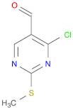 5-Pyrimidinecarboxaldehyde, 4-chloro-2-(methylthio)-