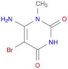 2,4(1H,3H)-Pyrimidinedione, 6-amino-5-bromo-1-methyl-