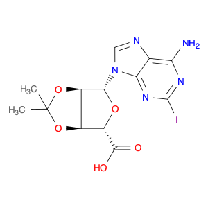 β-D-Ribofuranuronic acid, 1-(6-amino-2-iodo-9H-purin-9-yl)-1-deoxy-2,3-O-(1-methylethylidene)-