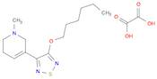 Pyridine, 3-[4-(hexyloxy)-1,2,5-thiadiazol-3-yl]-1,2,5,6-tetrahydro-1-methyl-, ethanedioate (1:1)