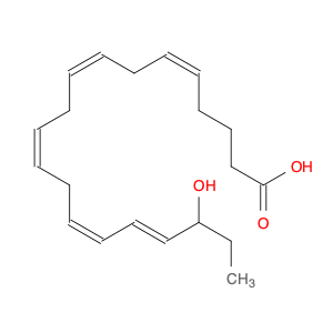 5,8,11,14,16-Eicosapentaenoic acid, 18-hydroxy-, (5Z,8Z,11Z,14Z,16E)-