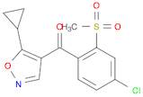 Methanone, [4-chloro-2-(methylsulfonyl)phenyl](5-cyclopropyl-4-isoxazolyl)-