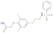 Acetamide, 2-[2,6-difluoro-4-[[2-[(phenylsulfonyl)amino]ethyl]thio]phenoxy]-