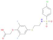 Acetic acid, 2-[4-[[2-[[(4-chlorophenyl)sulfonyl]amino]ethyl]thio]-2,6-difluorophenoxy]-