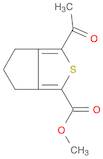 4H-Cyclopenta[c]thiophene-1-carboxylic acid, 3-acetyl-5,6-dihydro-, methyl ester