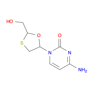 2(1H)-Pyrimidinone, 4-amino-1-[2-(hydroxymethyl)-1,3-oxathiolan-5-yl]-