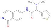 3-Thiopheneacetamide, N-(1,2-dihydro-1-oxo-6-isoquinolinyl)-α-(dimethylamino)-