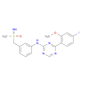 1,3,5-Triazin-2-amine, 4-(4-fluoro-2-methoxyphenyl)-N-[3-[(S-methylsulfonimidoyl)methyl]phenyl]-