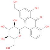 9(10H)-Anthracenone, 10-β-D-glucopyranosyl-1,8-dihydroxy-3-(hydroxymethyl)-, (10S)-