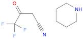 Butanenitrile, 4,4,4-trifluoro-3-oxo-, compd. with piperidine (1:1) (9CI)