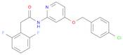 Benzeneacetamide, N-[4-[(4-chlorophenyl)methoxy]-2-pyridinyl]-2,6-difluoro-