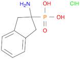 Phosphonic acid, P-(2-amino-2,3-dihydro-1H-inden-2-yl)-, hydrochloride (1:1)