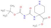 4-Piperidinecarboxylic acid, 4-[[[[(1,1-dimethylethoxy)carbonyl]amino]carbonyl]amino]-, methyl e...