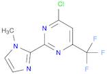 Pyrimidine, 4-chloro-2-(1-methyl-1H-imidazol-2-yl)-6-(trifluoromethyl)-