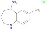 1H-1-Benzazepin-5-amine, 2,3,4,5-tetrahydro-7-methyl-, hydrochloride (1:2)