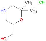 2-Morpholinemethanol, 6,6-dimethyl-, hydrochloride (1:1)