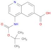 6-Quinolinecarboxylic acid, 4-[[(1,1-dimethylethoxy)carbonyl]amino]-