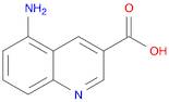 3-Quinolinecarboxylic acid, 5-amino-