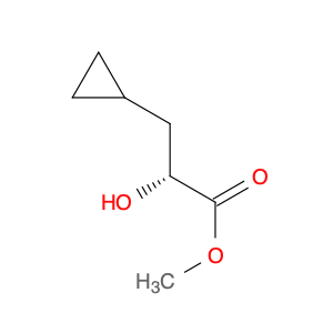 Cyclopropanepropanoic acid, α-hydroxy-, methyl ester, (αR)-