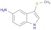 1H-Indol-5-amine, 3-(methylthio)-