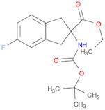 1H-Indene-2-carboxylic acid, 2-[[(1,1-dimethylethoxy)carbonyl]amino]-5-fluoro-2,3-dihydro-, ethy...