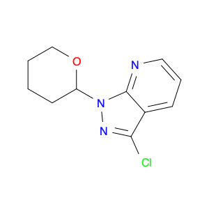 1H-Pyrazolo[3,4-b]pyridine, 3-chloro-1-(tetrahydro-2H-pyran-2-yl)-