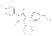 1H-Pyrrole-2,5-dione, 1-(3,4-dichlorophenyl)-3-(4-methoxyphenyl)-4-(4-morpholinyl)-