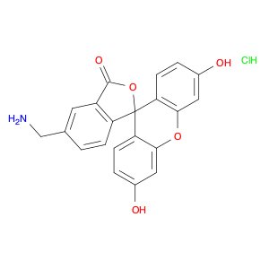 5-(Aminomethyl)-3',6'-dihydroxy-3H-spiro[isobenzofuran-1,9'-xanthen]-3-one hydrochloride