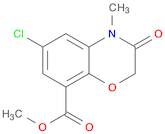 2H-1,4-Benzoxazine-8-carboxylic acid, 6-chloro-3,4-dihydro-4-methyl-3-oxo-, methyl ester