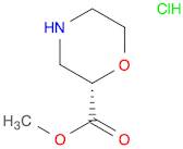 2-Morpholinecarboxylic acid, methyl ester, hydrochloride (1:1), (2S)-