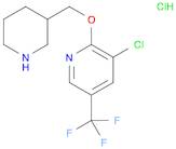 Pyridine, 3-chloro-2-(3-piperidinylmethoxy)-5-(trifluoromethyl)-, hydrochloride (1:1)