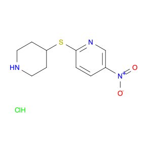 5-Nitro-2-(piperidin-4-ylthio)pyridine hydrochloride