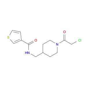 N-((1-(2-Chloroacetyl)piperidin-4-yl)methyl)thiophene-3-carboxamide