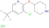 Pyridine, 3-chloro-2-(4-piperidinyloxy)-5-(trifluoromethyl)-, hydrochloride (1:1)