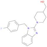 4-Piperidinemethanol, 1-[1-[(4-fluorophenyl)methyl]-1H-benzimidazol-2-yl]-