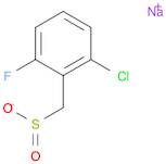 Benzenemethanesulfinic acid, 2-chloro-6-fluoro-, sodium salt (1:1)