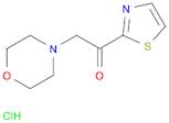 Ethanone, 2-(4-morpholinyl)-1-(2-thiazolyl)-, hydrochloride (1:1)