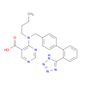 5-Pyrimidinecarboxylic acid, 4-[butyl[[2'-(2H-tetrazol-5-yl)[1,1'-biphenyl]-4-yl]methyl]amino]-