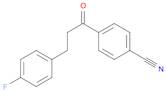 Benzonitrile, 4-[3-(4-fluorophenyl)-1-oxopropyl]-