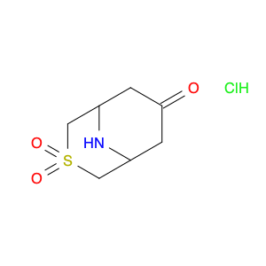 3-Thia-9-azabicyclo[3.3.1]nonan-7-one, 3,3-dioxide, hydrochloride (1:1)