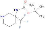 Carbamic acid, N-[3-(trifluoromethyl)-3-piperidinyl]-, 1,1-dimethylethyl ester