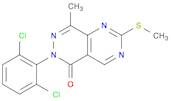 Pyrimido[4,5-d]pyridazin-5(6H)-one, 6-(2,6-dichlorophenyl)-8-methyl-2-(methylthio)-