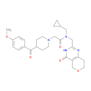 1-Piperidineacetamide, N-(cyclopropylmethyl)-4-(4-methoxybenzoyl)-N-[(3,5,7,8-tetrahydro-4-oxo-4H-…