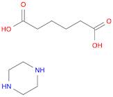 Hexanedioic acid, compd. with piperazine (1:1)